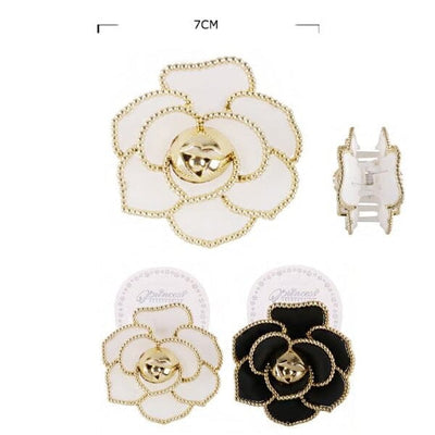 Fashion Flower Hair Jaw Clip 11146BW (12 units)