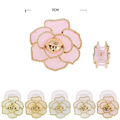 Fashion Flower Hair Jaw Clip 11146M (12 units)