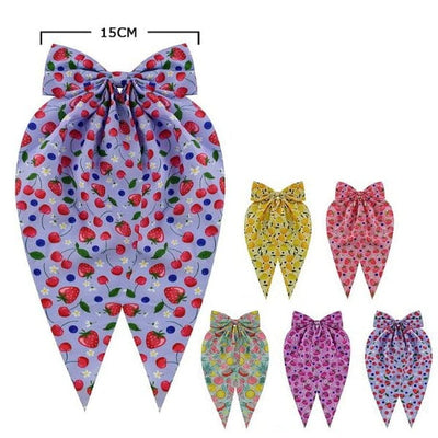 Fashion Fruit Hair Bow With Tail 29385M (12 units)