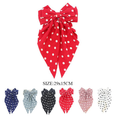 Fashion Hair Bow With Tail 0115 (12 units)