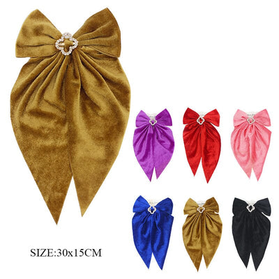 Fashion Hair Bow With Tail 0138 (12 units)