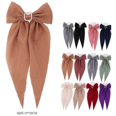 Fashion Hair Bow With Tail 1064 (12 units)