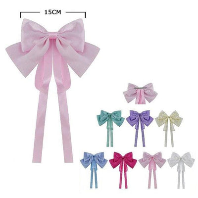 Fashion Hair Bow With Tail 28715M (12 units)