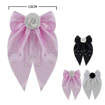 Fashion Hair Bow With Tail 28733M (12 units)