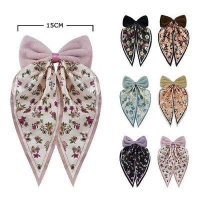 Fashion Hair Bow With Tail 28866M (12 units)