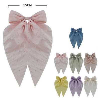 Fashion Hair Bow With Tail 28927P (12 units)