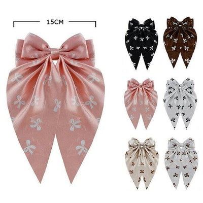 Fashion Hair Bow With Tail 28928M (12 units)