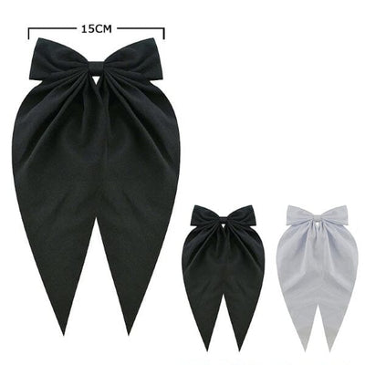 Fashion Hair Bow With Tail 28935BW (12 units)