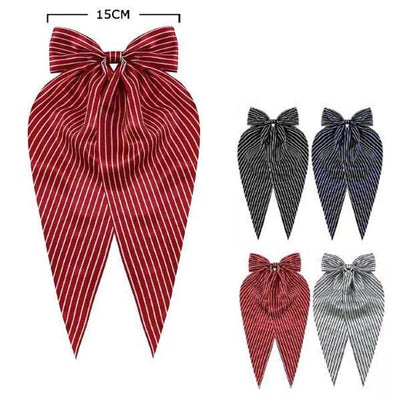 Fashion Hair Bow With Tail 28951E (12units)