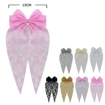 Fashion Hair Bow With Tail 28952BN (12units)