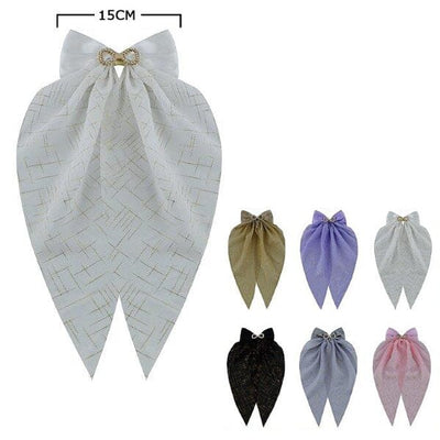 Fashion Hair Bow With Tail 28956BN (12units)