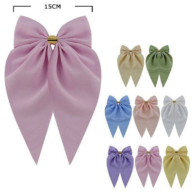 Fashion Hair Bow With Tail 28976P (12 units)