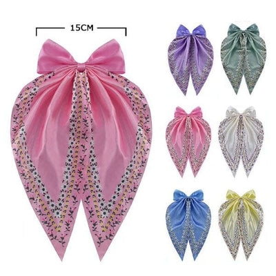 Fashion Hair Bow With Tail 29265M (12 units)