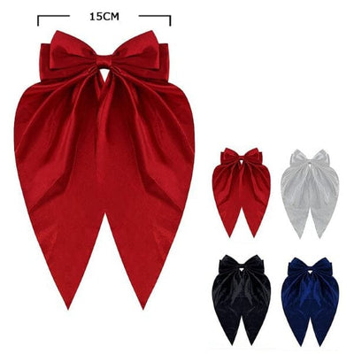 Fashion Hair Bow With Tail 29363E (12 units)