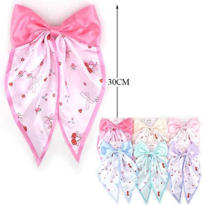 Fashion Hair Bow With Tail 4889 (12 units)