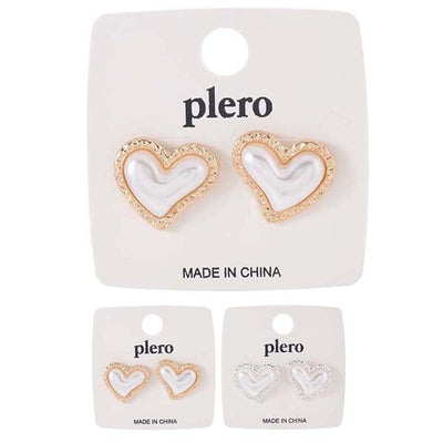 Fashion Heart Shape Earrings 1055 (12 units)