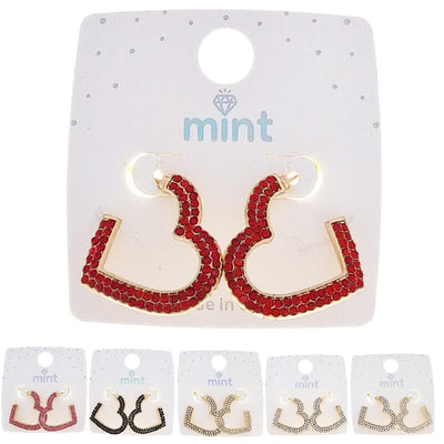 Fashion Heart Shape Earrings 47195 (12 units)