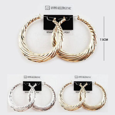Fashion Hoop Earrings 4695 (12 units)