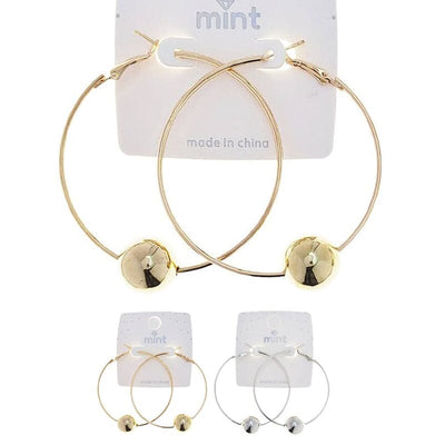 Fashion Hoop Earrings 47329 (12 units)