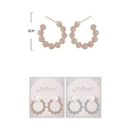 Fashion Hoop Earrings 7075SK ( 12 units )