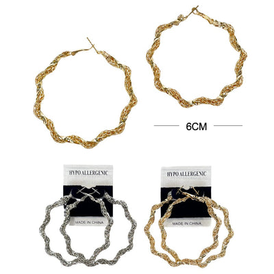 Fashion Hoop Earrings 7842 (12 units)