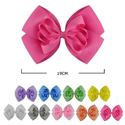 Fashion Layered Hair Bow 26515P (12 units)