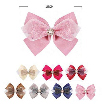 Fashion Layered Hair Bow 28844D (12 units)