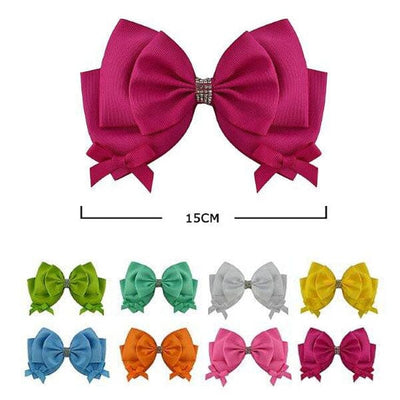 Fashion Layered Hair Bow 28942H (12 units)