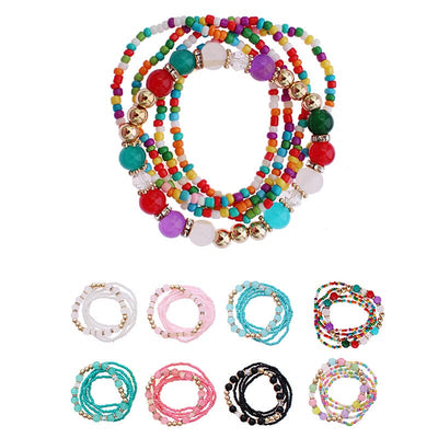 Fashion Multi Bead Bracelets 0751R8 (12 units)