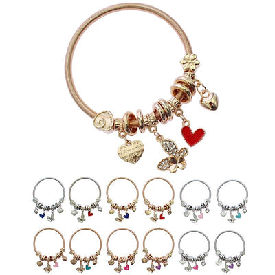 Fashion Multi Charm Bracelet 2107R6 (12 units)