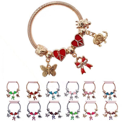 Fashion Multi Charm Bracelets 0788R6 (12 units)