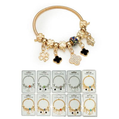 Fashion Multi Charm String Bracelets 2074 (12 units)