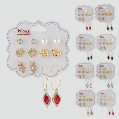 Fashion Multi Earrings 1810 (12 units)
