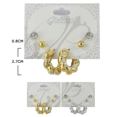 Fashion Multi Earrings Set 3245GS (12 units)
