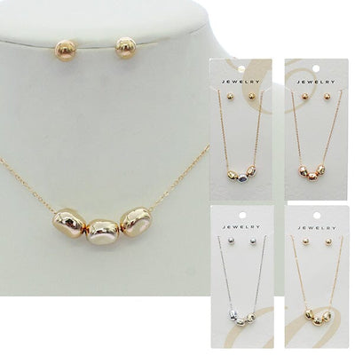 Fashion Necklace Set 0755GS (12 units)