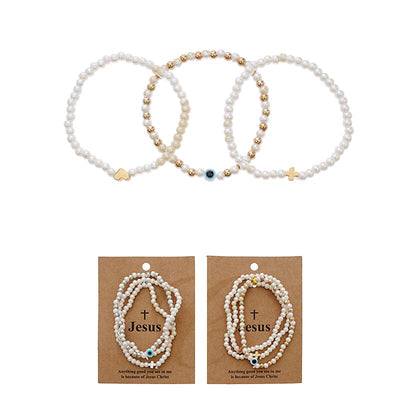 Fashion Pearl Bracelet 2232GS (12 units)