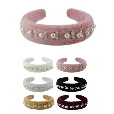 Fashion Pearl Headband 51156M (12 units)