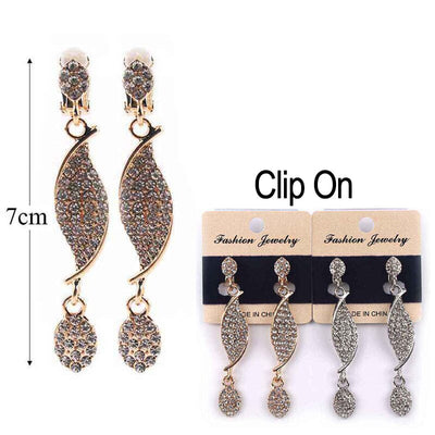 Fashion Rhinestone Clip On Earrings 6770 (12 units)