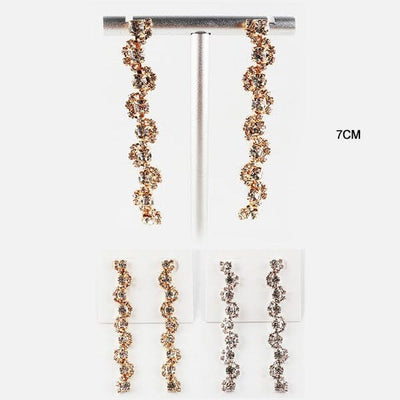 Fashion Rhinestone Drop Earrings 5511 (12 units)