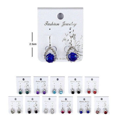 Fashion Rhinestone Earrings 025DR (12 units)