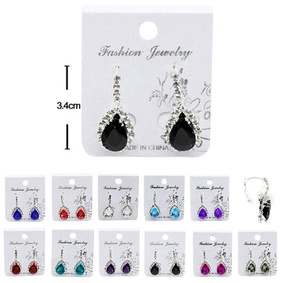 Fashion Rhinestone Earrings 025DR2 (12 units)