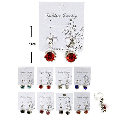 Fashion Rhinestone Earrings 034 (12 units)