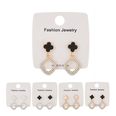 Fashion Rhinestone Earrings 1100 (12 units)