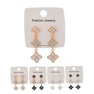 Fashion Rhinestone Earrings 1101 (12 units)