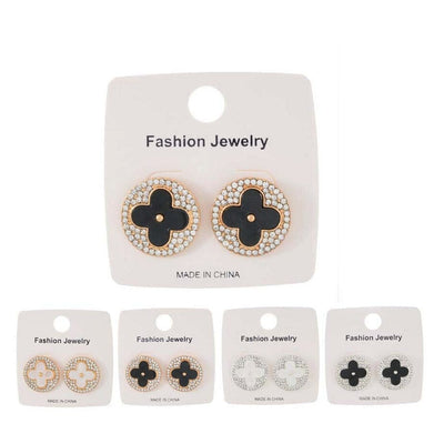 Fashion Rhinestone Earrings 1102 (12 units)