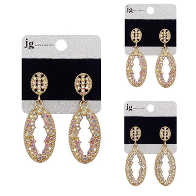 Fashion Rhinestone Earrings 3005 (12 units)