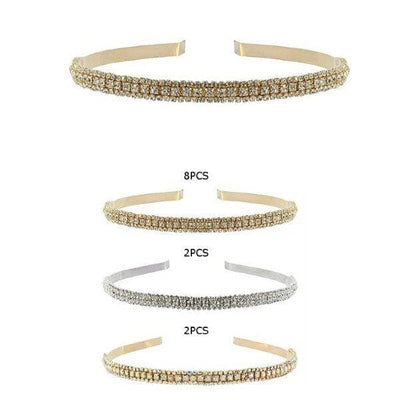 Fashion Rhinestone Headband 50905M ( 12 units)