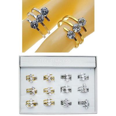 Fashion Stainless Steel Ring 2202 (12 units)