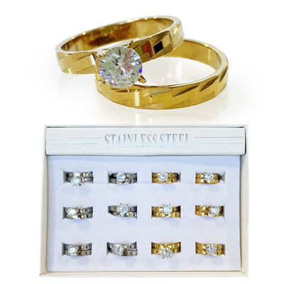 Fashion Stainless Steel Ring 568. (12 units)