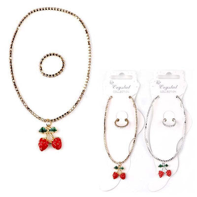 Fashion Strawberry Charm Anklet 5527 (12 units)